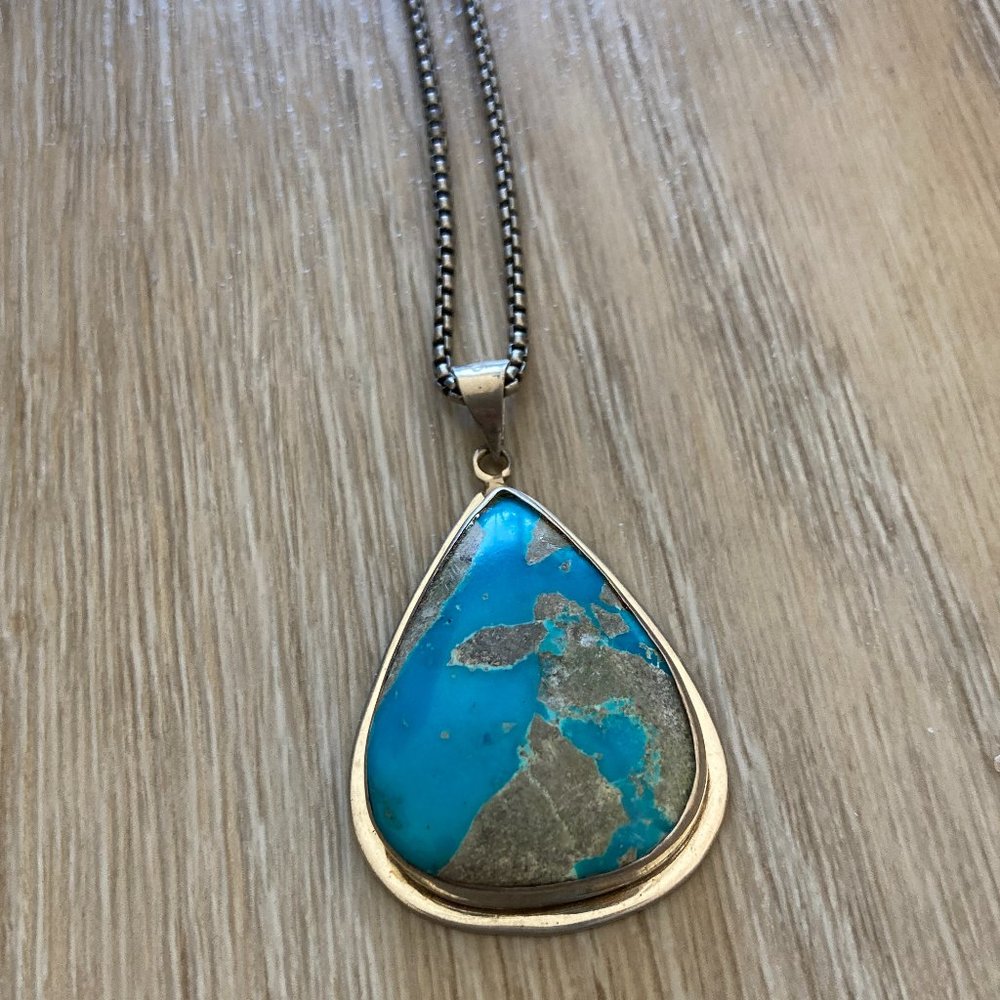 Sterling Silver and Turquoise Necklace